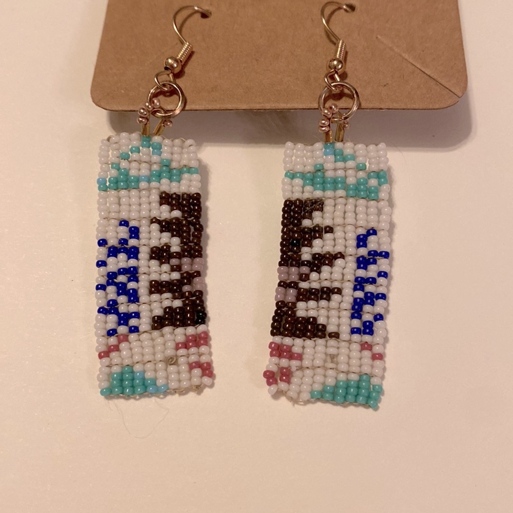 Earrings. Hand Beaded